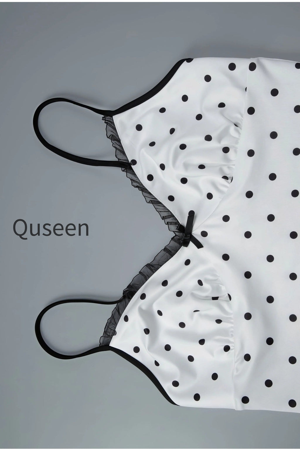 Sexy Polka Dot Cami Fitted Skirt Set