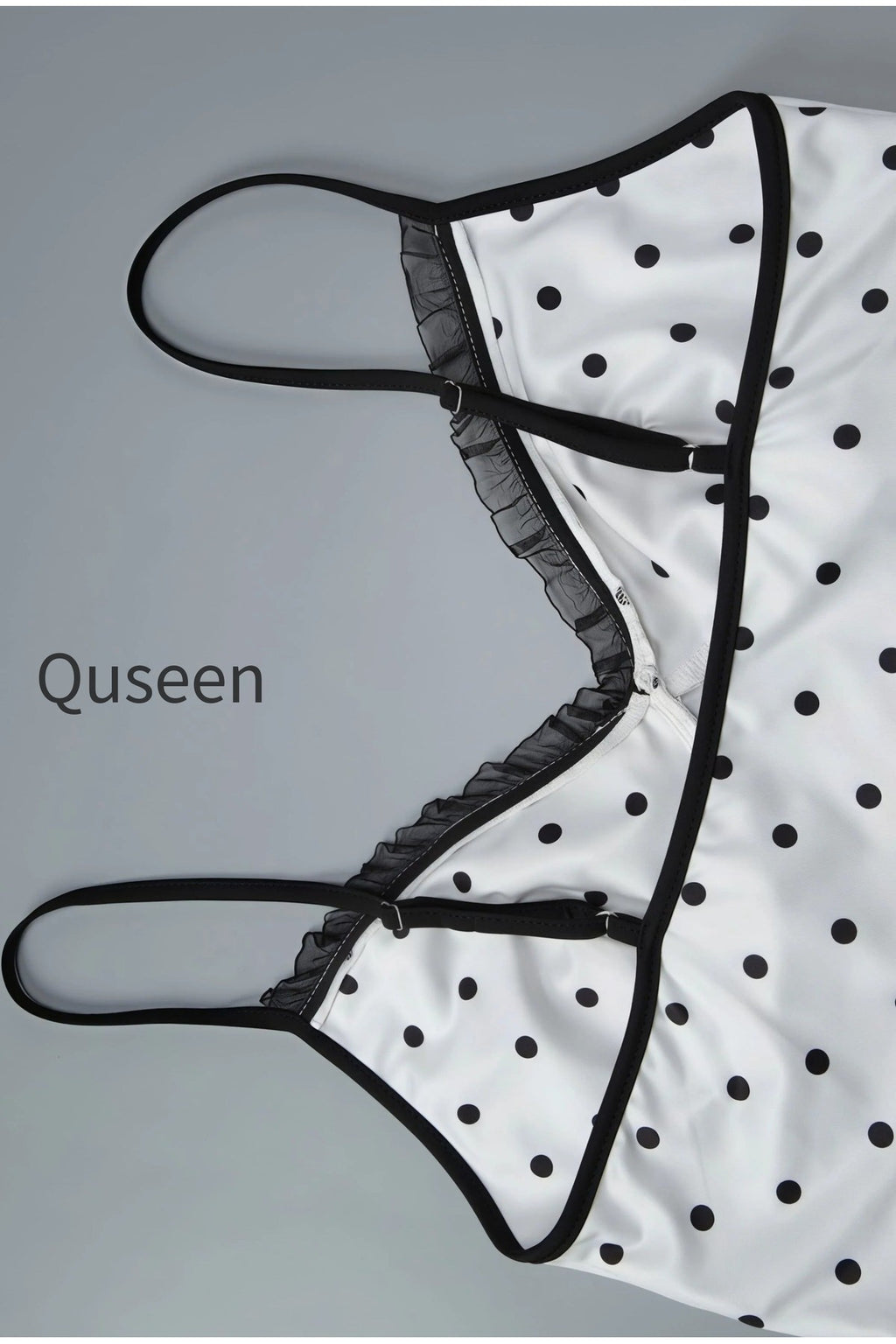 Sexy Polka Dot Cami Fitted Skirt Set
