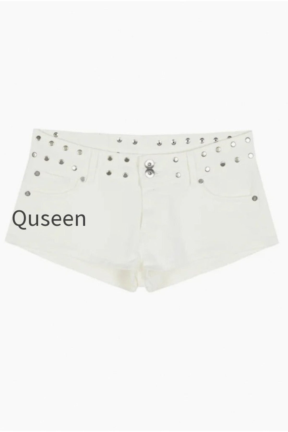 Y2K Hot Star Print Denim Shorts