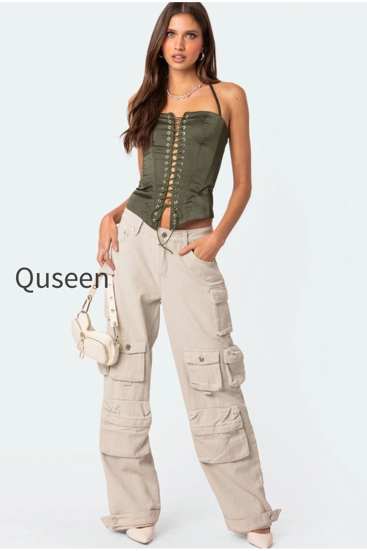 Boyfriend Low Rise Baggy Cargo Jeans