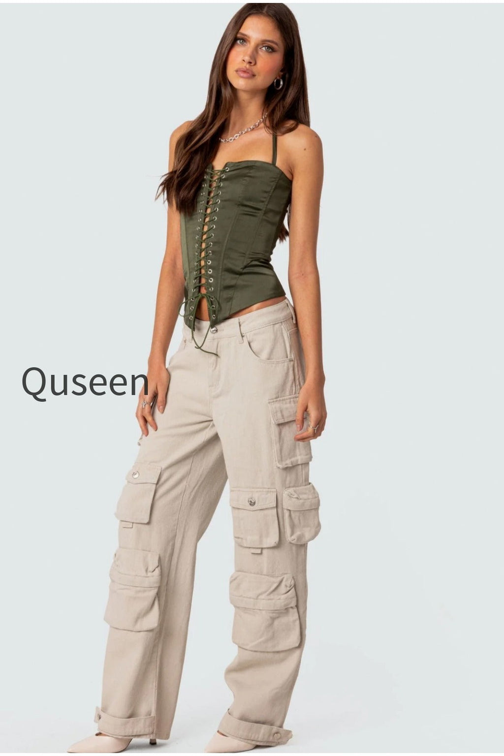 Boyfriend Low Rise Baggy Cargo Jeans